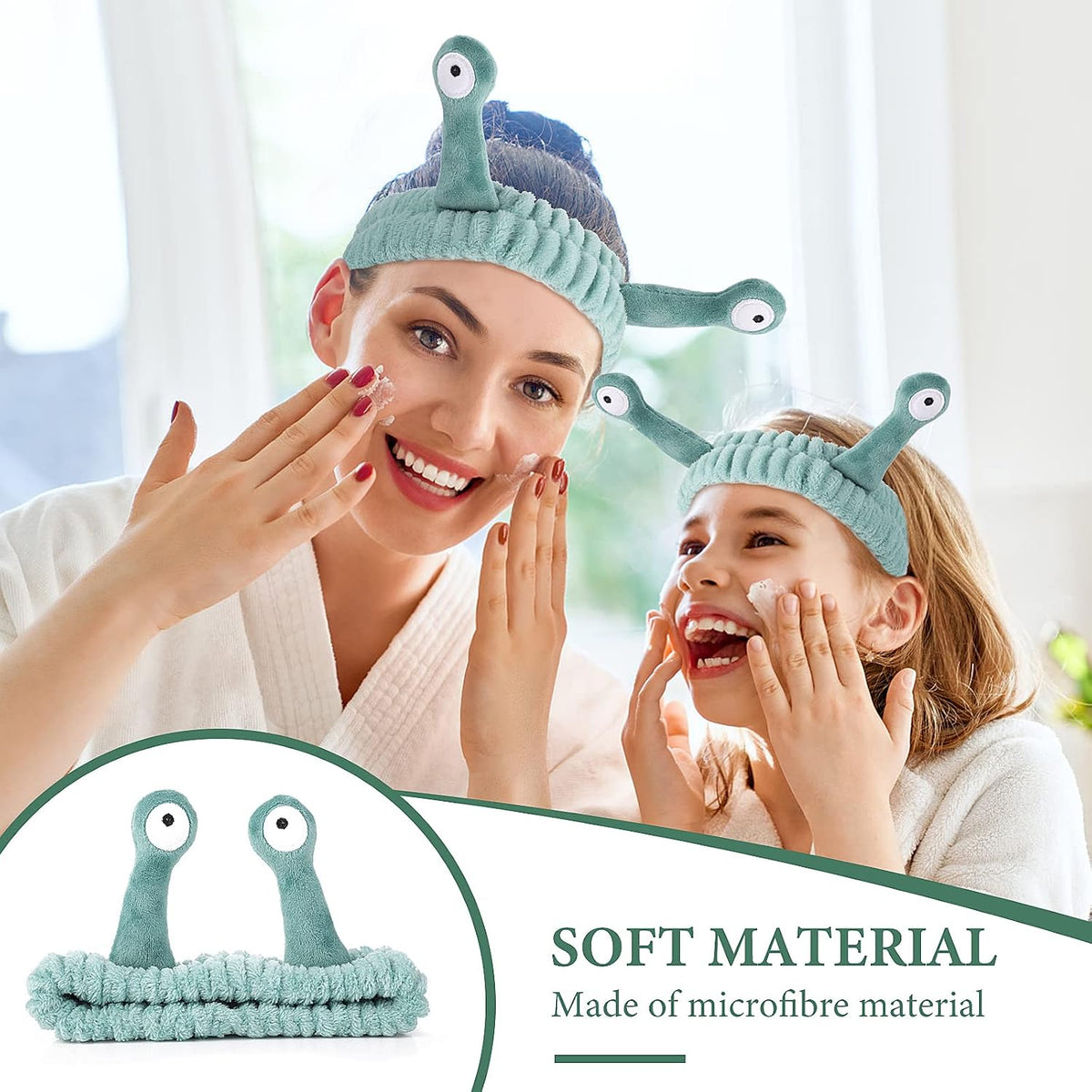 BeautyBarkeen Cute Spa Headband, Soft Stretchy Hair Band for Skincare, Makeup & Face Washing